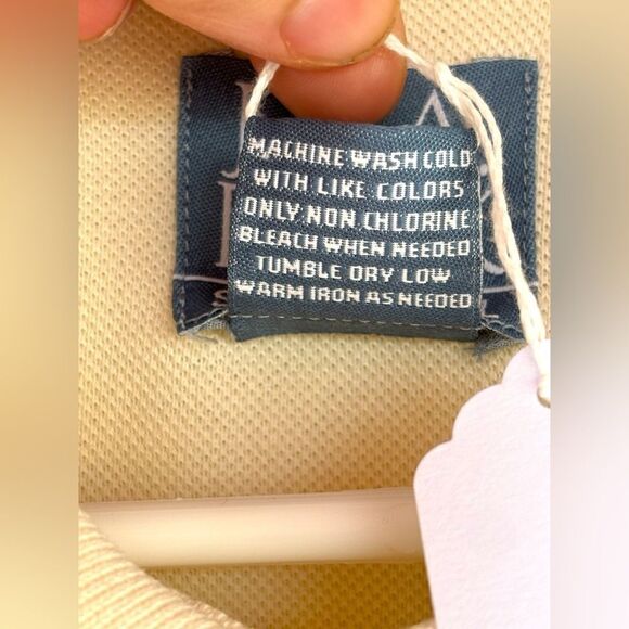 Jos A. Bank Mens XL Solid Ivory Short Sleeve Stays Cool Relaxed Fit Polo Shirt - Picture 8 of 8